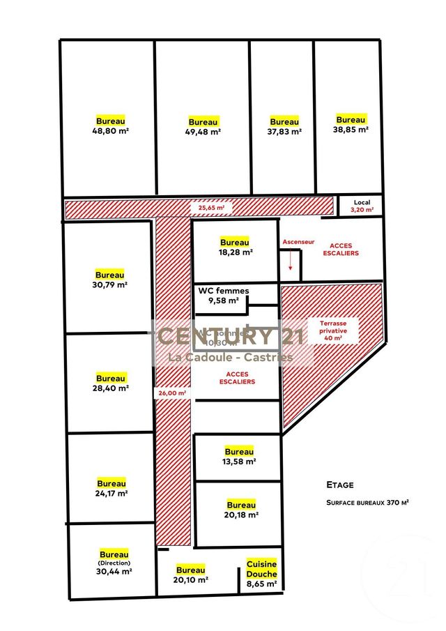 Appartement Local &agrave; louer - 1 pi&egrave;ce - 225 m2 - Castries - 34 - LANGUEDOC-ROUSSILLON