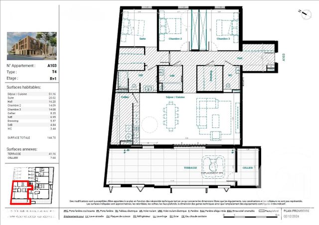 Appartement T4 &agrave; vendre - 4 pi&egrave;ces - 144,70 m2 - Mauguio Carnon - 34 - LANGUEDOC-ROUSSILLON