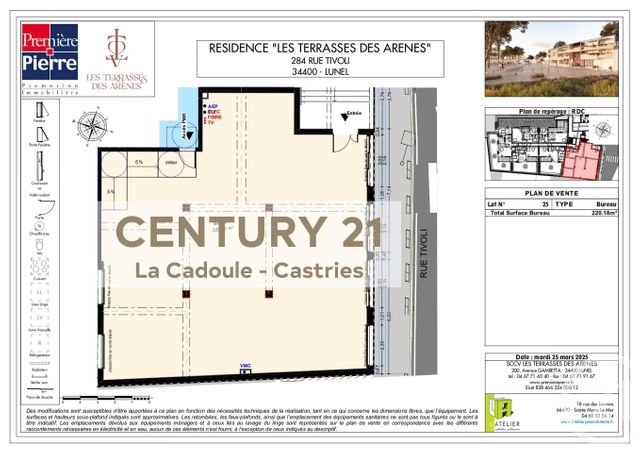 Appartement Local &agrave; vendre - 1 pi&egrave;ce - 220,18 m2 - Lunel - 34 - LANGUEDOC-ROUSSILLON