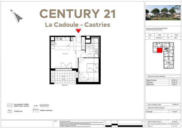 Appartement T2 &agrave; vendre - 2 pi&egrave;ces - 43,90 m2 - Salon De Provence - 13 - PROVENCE-ALPES-COTE-D-AZUR