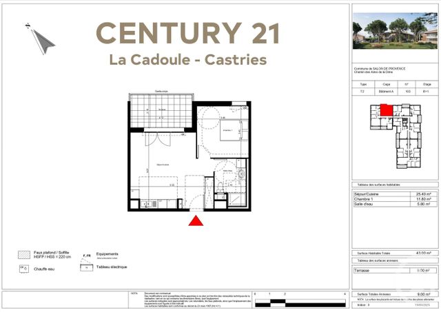 Appartement T2 &agrave; vendre - 2 pi&egrave;ces - 43 m2 - Salon De Provence - 13 - PROVENCE-ALPES-COTE-D-AZUR