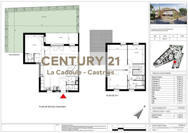 Maison &agrave; vendre - 5 pi&egrave;ces - 110 m2 - Salon De Provence - 13 - PROVENCE-ALPES-COTE-D-AZUR