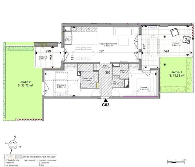 Appartement F3 &agrave; vendre - 3 pi&egrave;ces - 78,88 m2 - Ste Maxime - 83 - PROVENCE-ALPES-COTE-D-AZUR