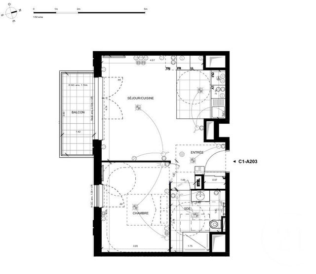 Appartement T2 &agrave; louer - 2 pi&egrave;ces - 45,89 m2 - Bagneux - 92 - ILE-DE-FRANCE