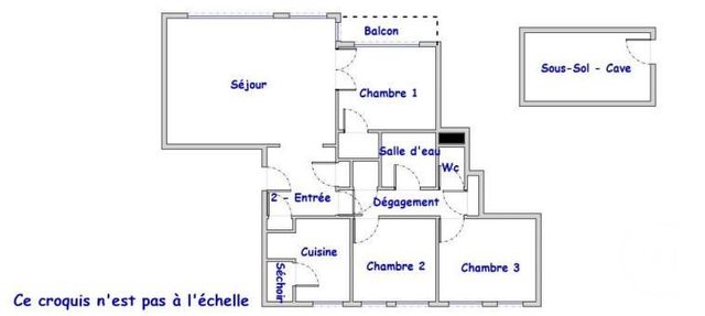 Appartement T4 &agrave; vendre - 4 pi&egrave;ces - 72,88 m2 - Rennes - 35 - BRETAGNE