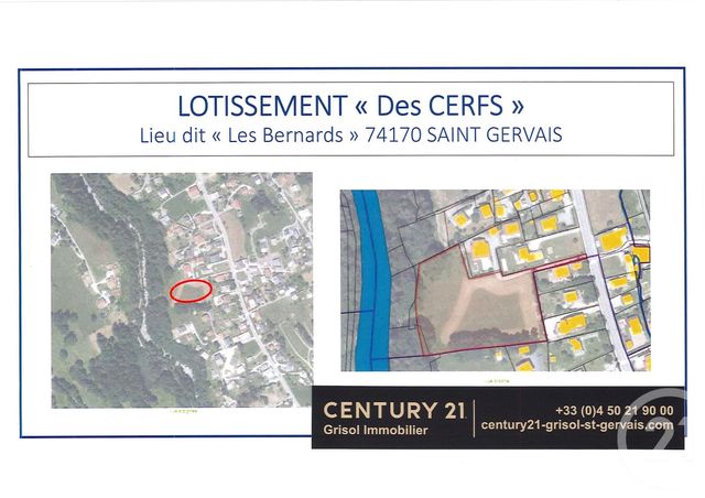 Terrain &agrave; vendre - 1075 m2 - St Gervais Les Bains - 74 - RHONE-ALPES