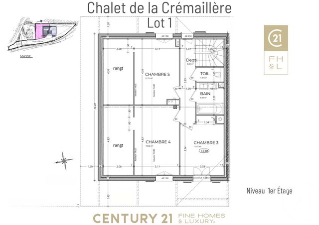 Appartement F6 &agrave; vendre - 6 pi&egrave;ces - 161,52 m2 - St Gervais Les Bains - 74 - RHONE-ALPES