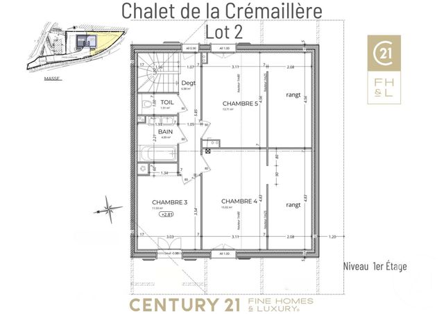 Appartement F6 &agrave; vendre - 6 pi&egrave;ces - 161,44 m2 - St Gervais Les Bains - 74 - RHONE-ALPES