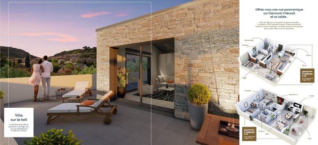 Appartement T2 &agrave; vendre - 2 pi&egrave;ces - 43,70 m2 - Clermont L Herault - 34 - LANGUEDOC-ROUSSILLON