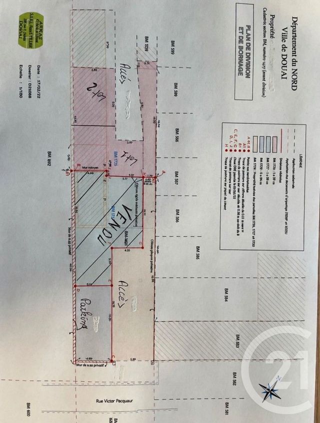 Maison &agrave; vendre - 6 pi&egrave;ces - 120 m2 - Douai - 59 - NORD-PAS-DE-CALAIS