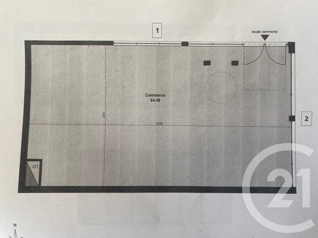 Local commercial à louer - 84.0 m2 - 34 - Herault