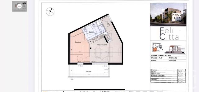 Appartement F2 &agrave; louer - 2 pi&egrave;ces - 40,30 m2 - Montpellier - 34 - LANGUEDOC-ROUSSILLON