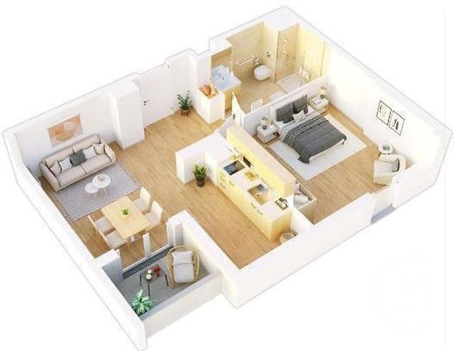 Appartement T2 à vendre - 2 pièces - 41,27 m2 - Toulouse - 31 - MIDI-PYRENEES