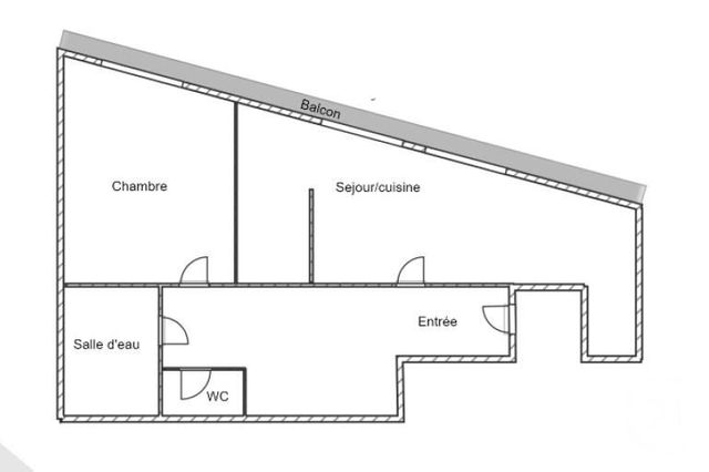 Appartement à vendre - 2 pièces - 46,15 m2 - Toulouse - 31 - MIDI-PYRENEES