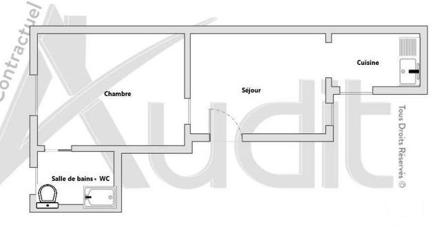 Appartement T2 à vendre - 2 pièces - 28,91 m2 - Paris - 75017 - ILE-DE-FRANCE