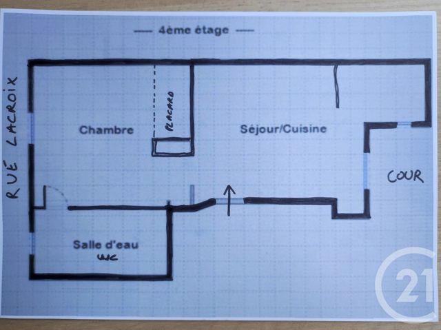 Appartement F2 &agrave; vendre - 2 pi&egrave;ces - 28,01 m2 - Paris - 75017 - ILE-DE-FRANCE