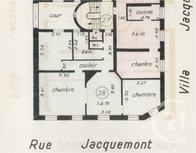 Appartement F3 &agrave; vendre - 3 pi&egrave;ces - 54,73 m2 - Paris - 75017 - ILE-DE-FRANCE