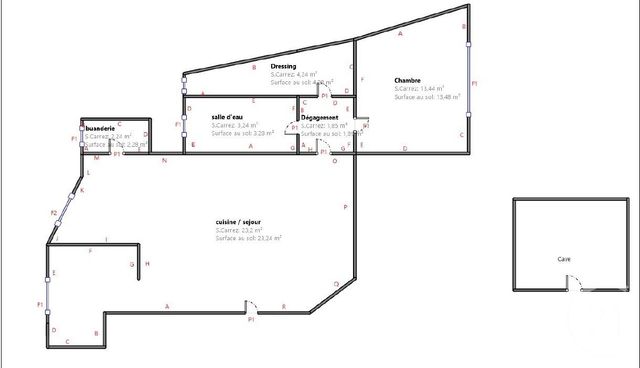 Appartement T2 &agrave; vendre - 2 pi&egrave;ces - 48,21 m2 - Paris - 75017 - ILE-DE-FRANCE