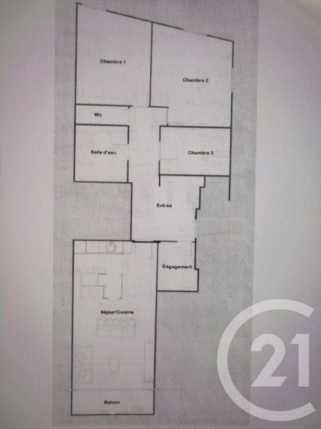 Appartement F4 &agrave; vendre - 4 pi&egrave;ces - 95,31 m2 - Paris - 75017 - ILE-DE-FRANCE
