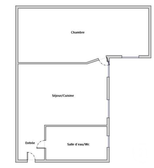 Appartement F2 &agrave; vendre - 2 pi&egrave;ces - 24,50 m2 - Paris - 75018 - ILE-DE-FRANCE