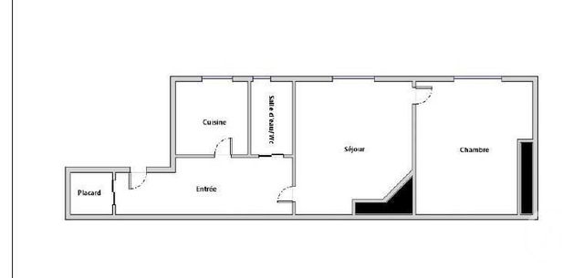 Appartement F2 &agrave; vendre - 2 pi&egrave;ces - 35 m2 - Paris - 75018 - ILE-DE-FRANCE