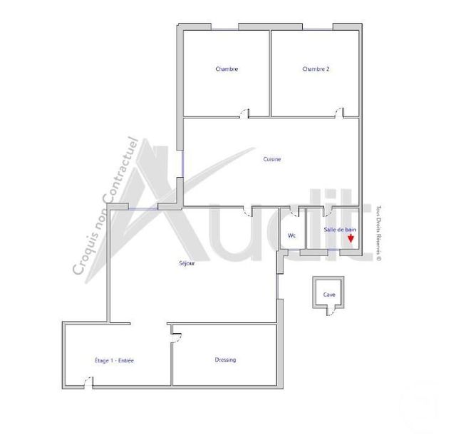 Appartement F3 &agrave; vendre - 3 pi&egrave;ces - 83,23 m2 - Paris - 75018 - ILE-DE-FRANCE