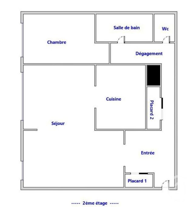 Appartement F2 &agrave; vendre - 2 pi&egrave;ces - 54,51 m2 - Paris - 75018 - ILE-DE-FRANCE