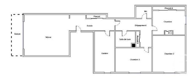 Appartement F4 &agrave; vendre - 4 pi&egrave;ces - 80 m2 - Paris - 75018 - ILE-DE-FRANCE
