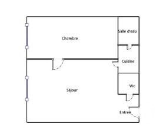 Appartement &agrave; vendre - 2 pi&egrave;ces - 22,50 m2 - Paris - 75018 - ILE-DE-FRANCE