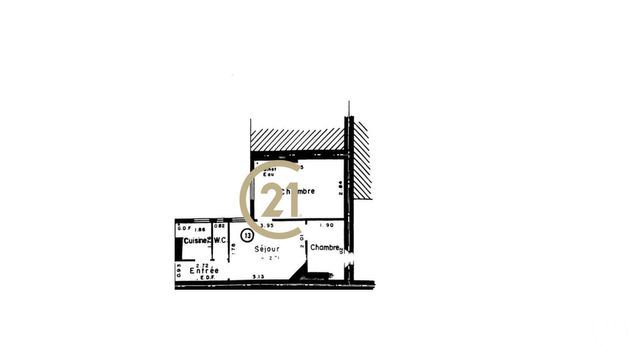 Appartement F2 &agrave; vendre - 2 pi&egrave;ces - 36 m2 - Paris - 75018 - ILE-DE-FRANCE