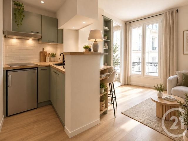 Appartement F2 &agrave; vendre - 2 pi&egrave;ces - 22 m2 - Paris - 75018 - ILE-DE-FRANCE