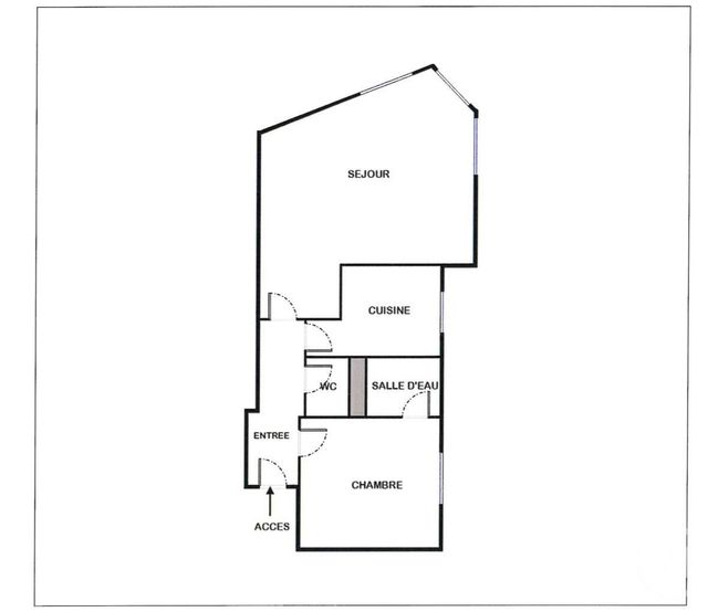 Appartement F2 &agrave; vendre - 2 pi&egrave;ces - 48,65 m2 - Paris - 75015 - ILE-DE-FRANCE