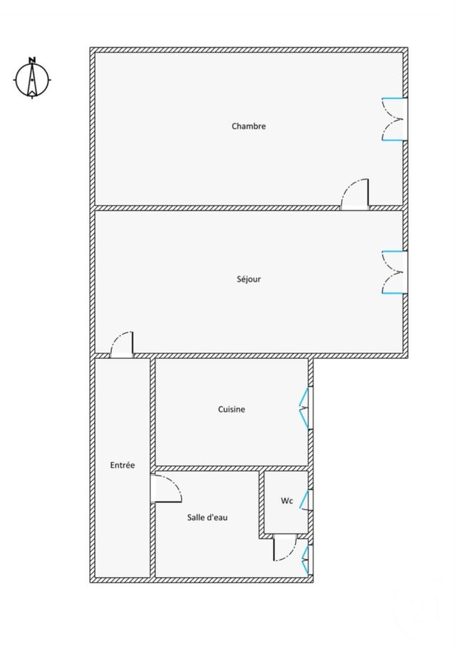 Appartement F2 &agrave; vendre - 2 pi&egrave;ces - 43,54 m2 - Paris - 75015 - ILE-DE-FRANCE