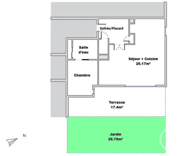 Appartement T2 &agrave; vendre - 2 pi&egrave;ces - 45,65 m2 - Marseille - 13008 - PROVENCE-ALPES-COTE-D-AZUR