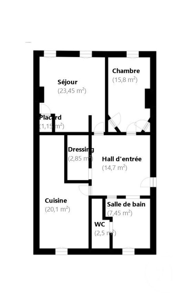 Appartement F4 &agrave; vendre - 2 pi&egrave;ces - 88 m2 - Marseille - 13007 - PROVENCE-ALPES-COTE-D-AZUR