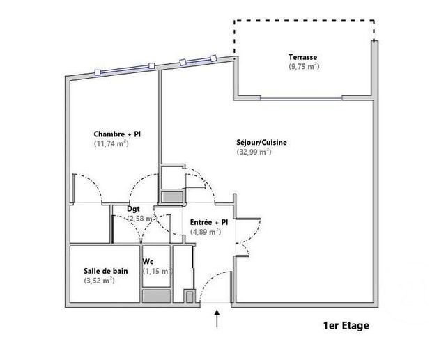 Appartement T2 &agrave; vendre - 2 pi&egrave;ces - 56,87 m2 - Marseille - 13008 - PROVENCE-ALPES-COTE-D-AZUR