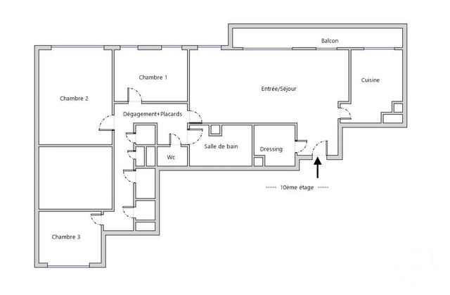 Appartement F5 &agrave; vendre - 5 pi&egrave;ces - 93,11 m2 - Paris - 75012 - ILE-DE-FRANCE