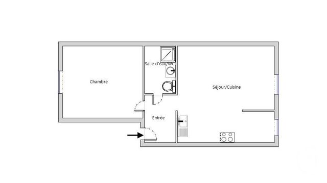 Appartement F2 à vendre - 2 pièces - 36,20 m2 - Villeneuve St Georges - 94 - ILE-DE-FRANCE