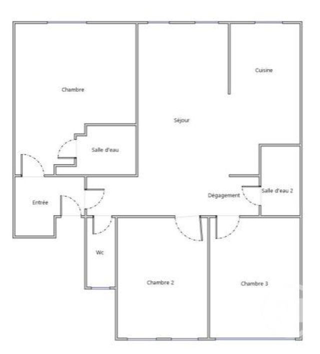 Appartement F4 &agrave; vendre - 4 pi&egrave;ces - 66,40 m2 - Paris - 75020 - ILE-DE-FRANCE