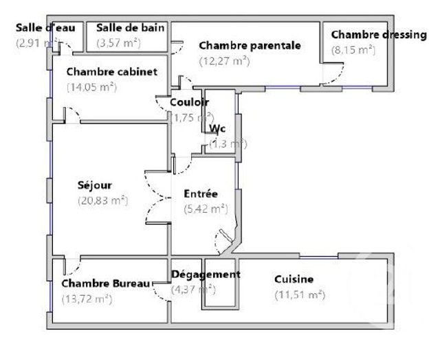 Appartement F5 &agrave; vendre - 5 pi&egrave;ces - 99,85 m2 - Paris - 75010 - ILE-DE-FRANCE