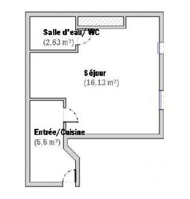 Appartement F1 &agrave; vendre - 1 pi&egrave;ce - 24,26 m2 - Paris - 75010 - ILE-DE-FRANCE