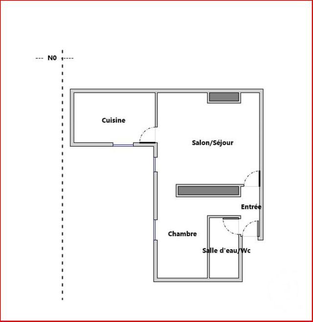 Appartement F2 &agrave; louer - 2 pi&egrave;ces - 36,95 m2 - Paris - 75010 - ILE-DE-FRANCE