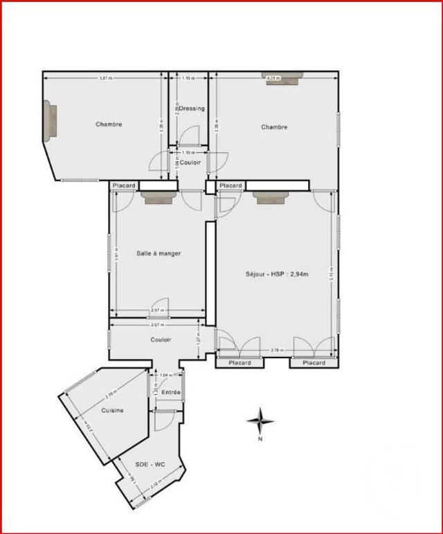 Appartement F4 &agrave; vendre - 4 pi&egrave;ces - 76 m2 - Paris - 75010 - ILE-DE-FRANCE