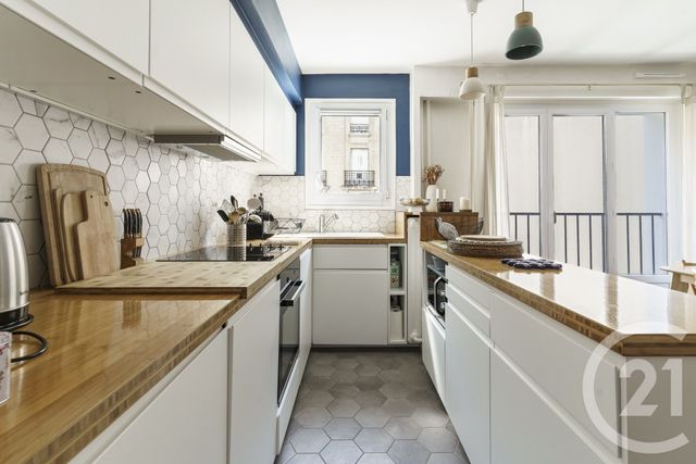 Appartement &agrave; vendre - 3 pi&egrave;ces - 58 m2 - Paris - 75019 - ILE-DE-FRANCE