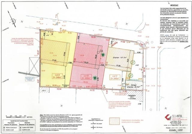 Terrain à vendre - 346 m2 - Gagny - 93 - ILE-DE-FRANCE