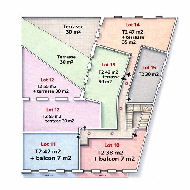 Appartement T2 &agrave; vendre - 2 pi&egrave;ces - 38 m2 - Trets - 13 - PROVENCE-ALPES-COTE-D-AZUR