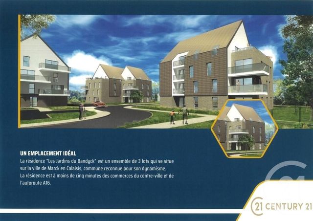 Appartement T2 à vendre - 2 pièces - 55 m2 - Marck - 62 - NORD-PAS-DE-CALAIS