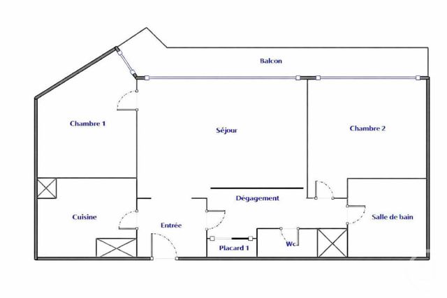 Appartement F3 &agrave; vendre - 3 pi&egrave;ces - 65 m2 - Neuilly Sur Seine - 92 - ILE-DE-FRANCE