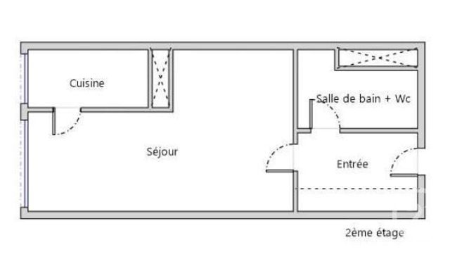 Appartement F1 &agrave; louer - 1 pi&egrave;ce - 26,37 m2 - Neuilly Sur Seine - 92 - ILE-DE-FRANCE