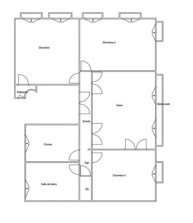Appartement F4 &agrave; louer - 4 pi&egrave;ces - 96 m2 - Neuilly Sur Seine - 92 - ILE-DE-FRANCE
